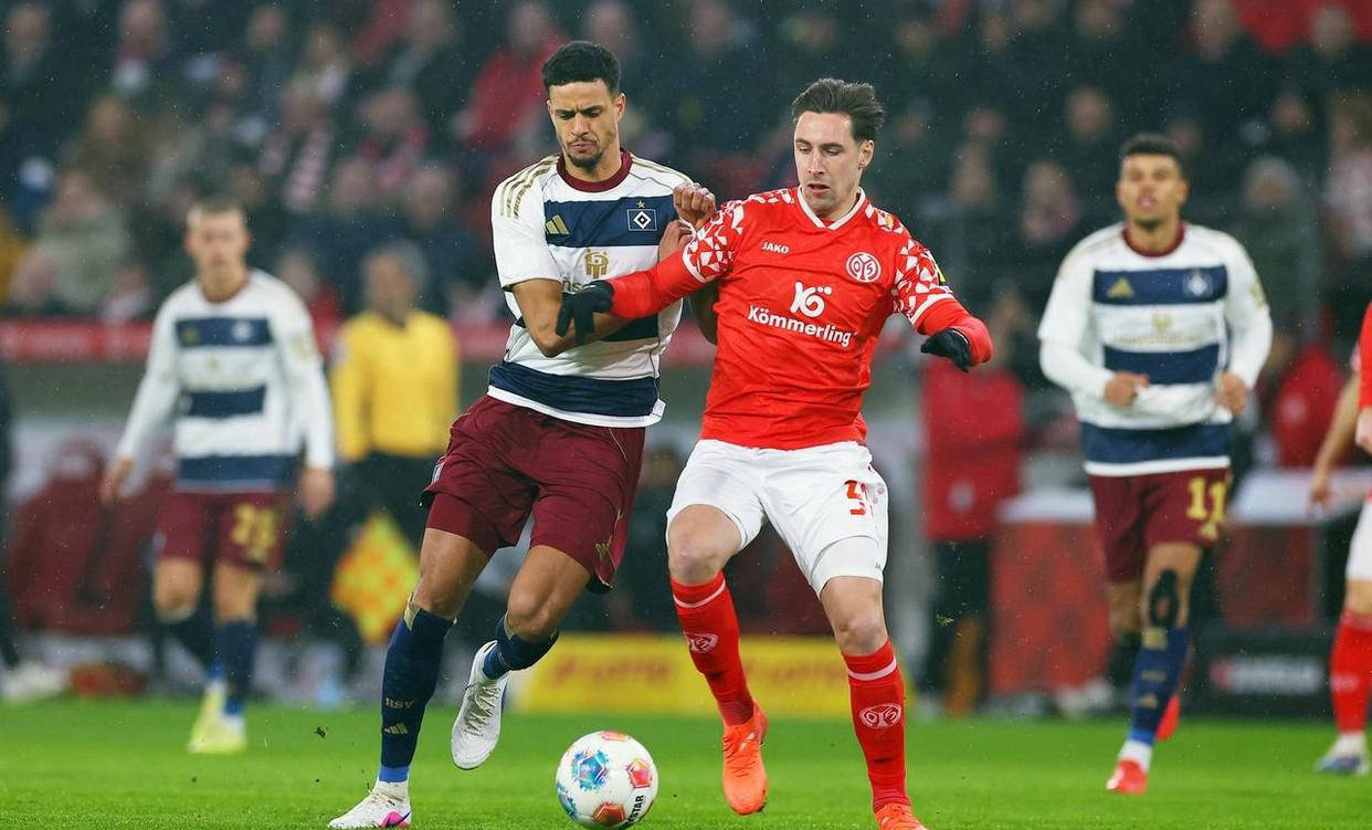 德甲最新积分榜揭晓:美因茨1-1战平汉堡